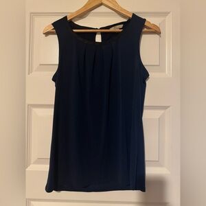 Banana Republic Dark Blue Sleeveless Blouse